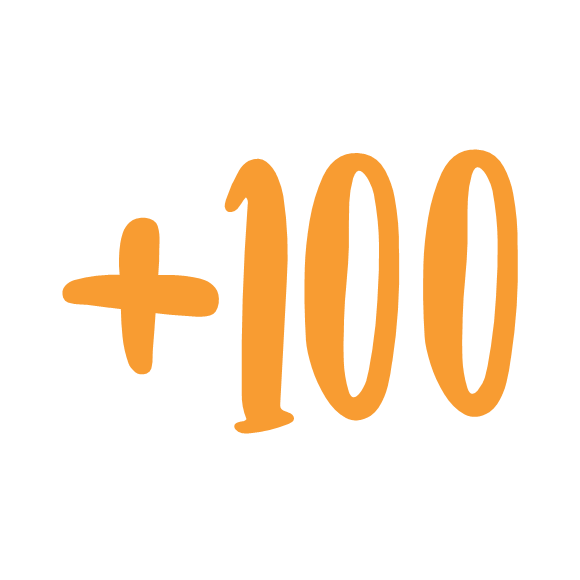 + 100